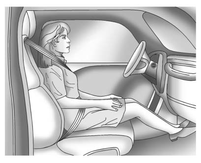 If a person of adult-size is sitting in the right front passenger seat, but the off indicator is lit, it could be because that person is not sitting properly in the seat. If this happens, use the following steps to allow the system to detect that person and enable the right front passenger frontal airbag and seat-mounted side impact airbag: