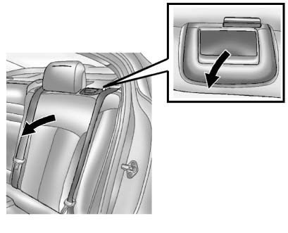 2. Pull on the lever on the top of the seatback to unlock it.
