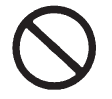 A circle with a slash through it is a safety symbol which means “Do Not,” “Do