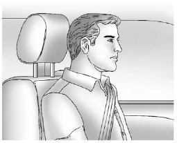 Adjust the head restraint so that the top of the restraint is at the same height