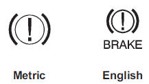 The brake indicator light should come on briefly as the engine is started. If