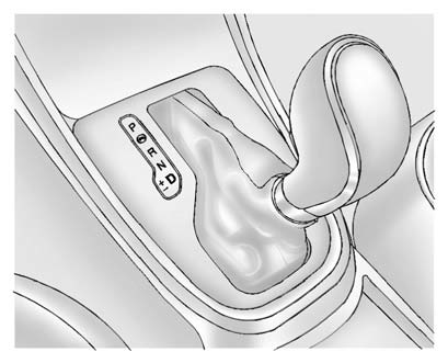 1. Move the shift lever from D (Drive) to the left into the (+) or (−) manual