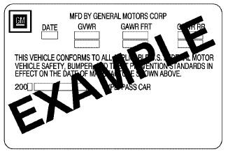 A vehicle specific Certification label is found on