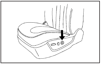 On vehicles with power lumbar, the control is located on