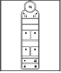 On vehicles with power windows, the switches are on