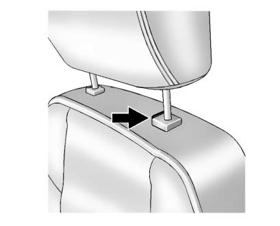 Pull the head restraint up to raise it.