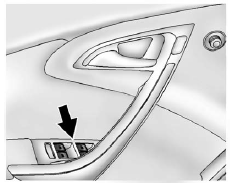 The power window switches are located on the driver door. Each passenger door