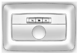 The dome lamp controls are located in the overhead console.
