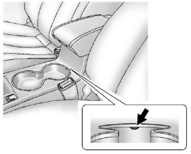 There are two cupholders in the center console with a removable liner. To remove