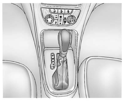 The selected gear is also shown in the instrument cluster.