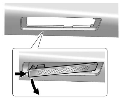 1. Push the left end of the lamp assembly toward the right.