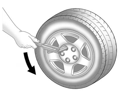 To remove the plastic covers and wheel nut caps, loosen the plastic nut caps