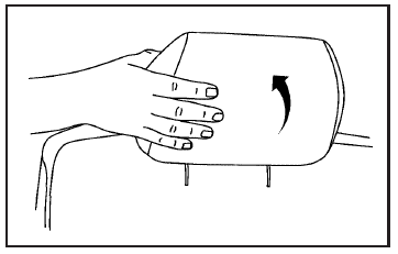 2. Return the head restraints to the upright