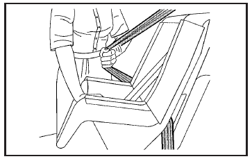 5. Pull the rest of the shoulder belt all the way