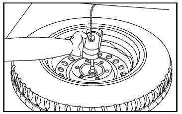 5. Tilt the retainer at the end of the cable when