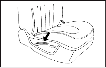 To recline the seatback, do the following: