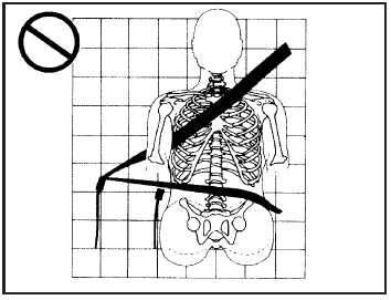 A: The belt is buckled in the wrong buckle.