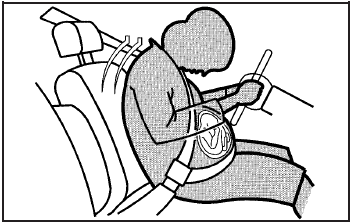 A pregnant woman should wear a lap-shoulder belt, and