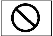 A circle with a slash