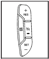 The cruise control buttons