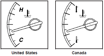 This gage shows the engine coolant temperature. If the