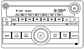 Radio with CD (MP3) shown, Radio with Six-Disc CD (MP3) similar