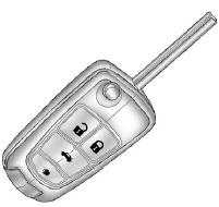 Press the key release button to extend the key blade. The key can be used for the ignition and all locks.