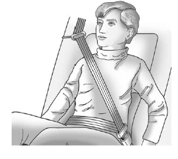 4. Buckle, position, and release the safety belt as described previously in this