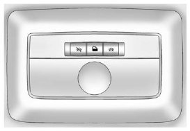 The dome lamp controls are located in the overhead console.