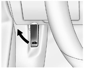1. Pull up on the hood release handle. It is located inside the vehicle to the