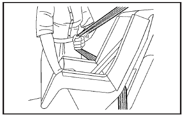 4. Pull the rest of the shoulder belt all the way