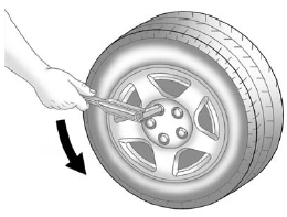 3. Turn the wheel wrench